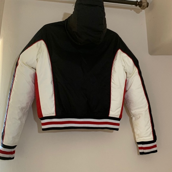 Enyce tri-colored down+feather puffer jacket - Picture 3 of 5